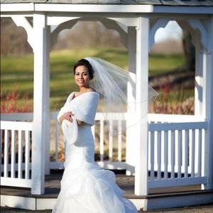 Faux Fur Wedding Bridal Shawl/Wrap